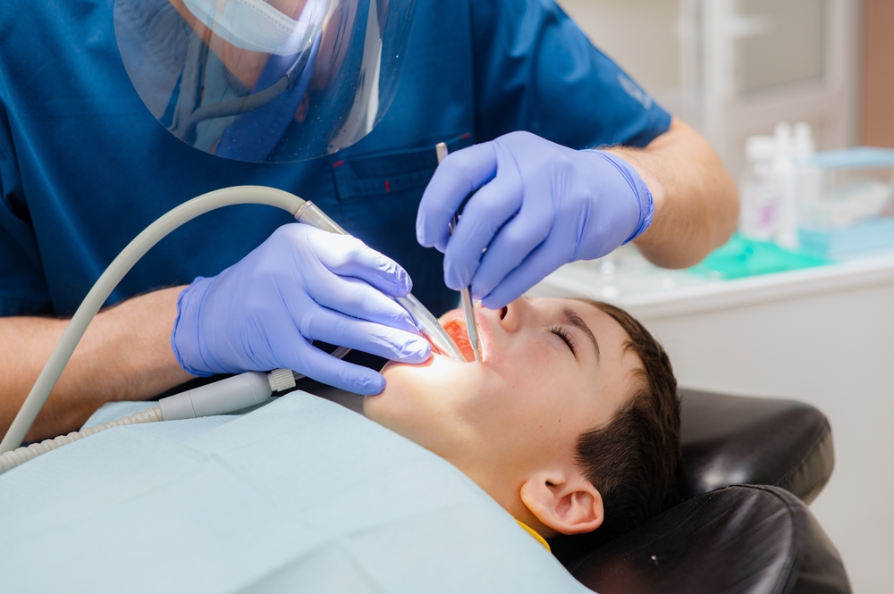 patient getting emergency pediatric care